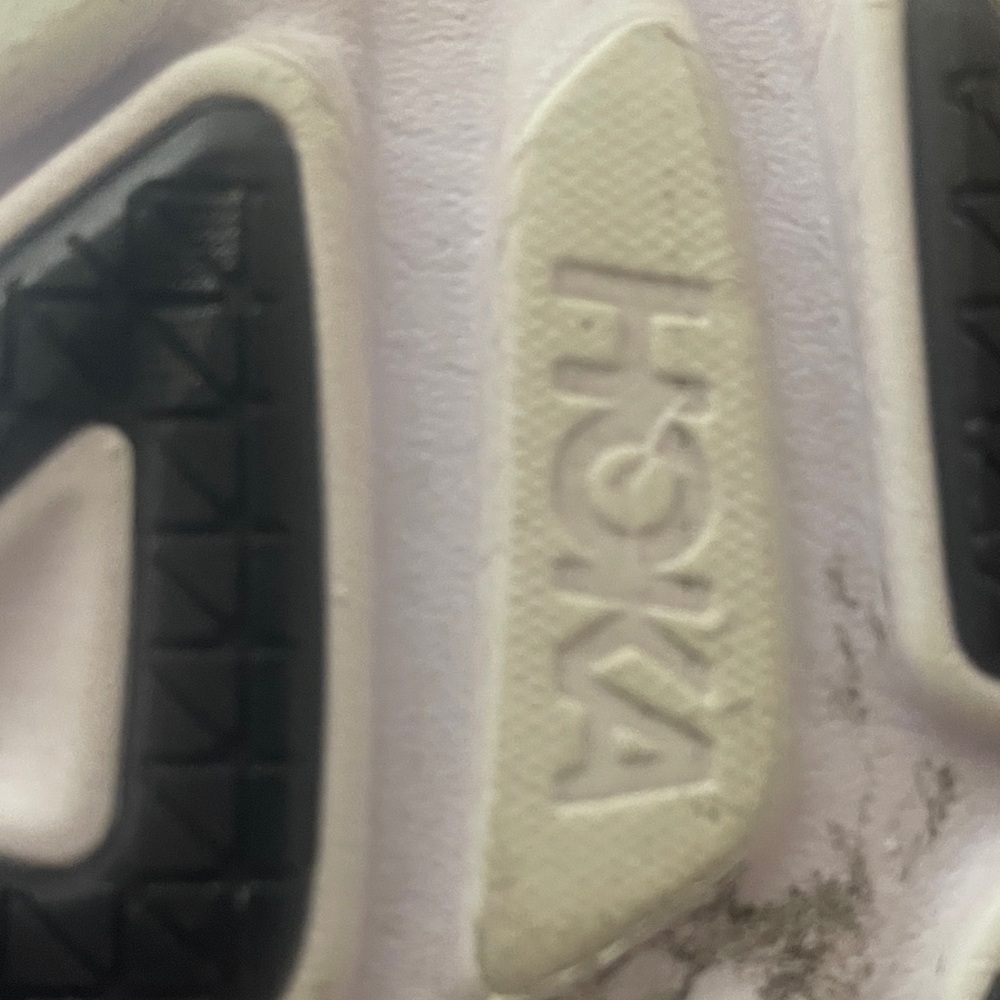 Hoka Black and White Men's Athletic Shoes - Picture 8 of 11